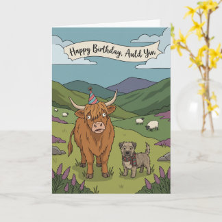Carte Scottish Humour Minimalist Auld Yin Birthday