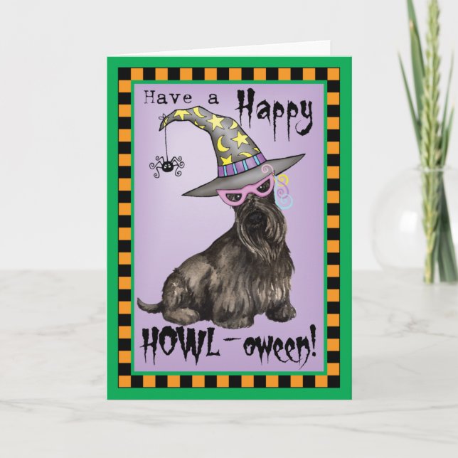 Carte Scottish Terrier Witch (Devant)