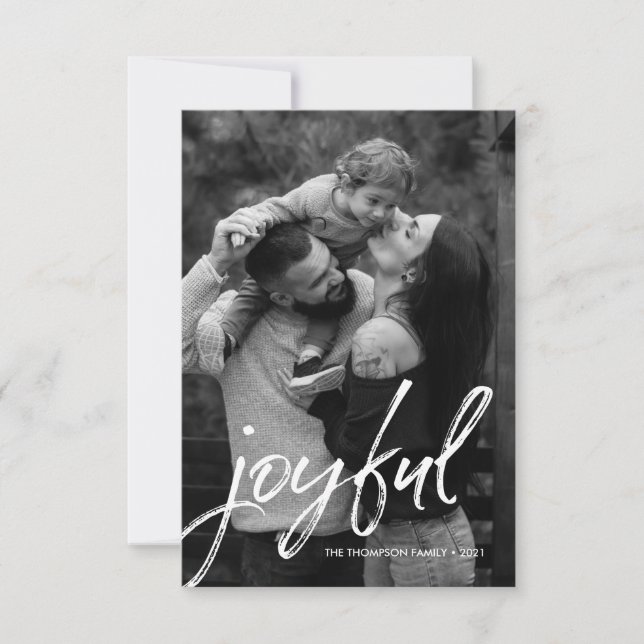 Carte Script de manipulation Joyful Family Photo personn (Devant)