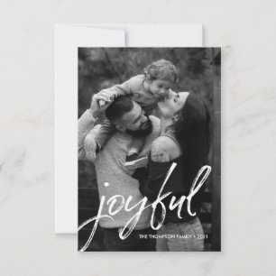 Carte Script de manipulation Joyful Family Photo personn