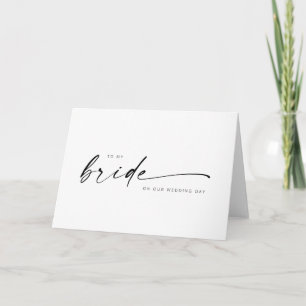 Carte Script minimaliste Moderne À Mon Mariage Marié