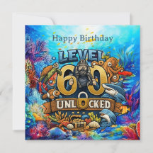 Scuba 60th Birthday Level 60 Unlocked Funny Diver