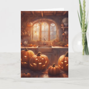 Carte Sculpture de citrouilles pour Halloween