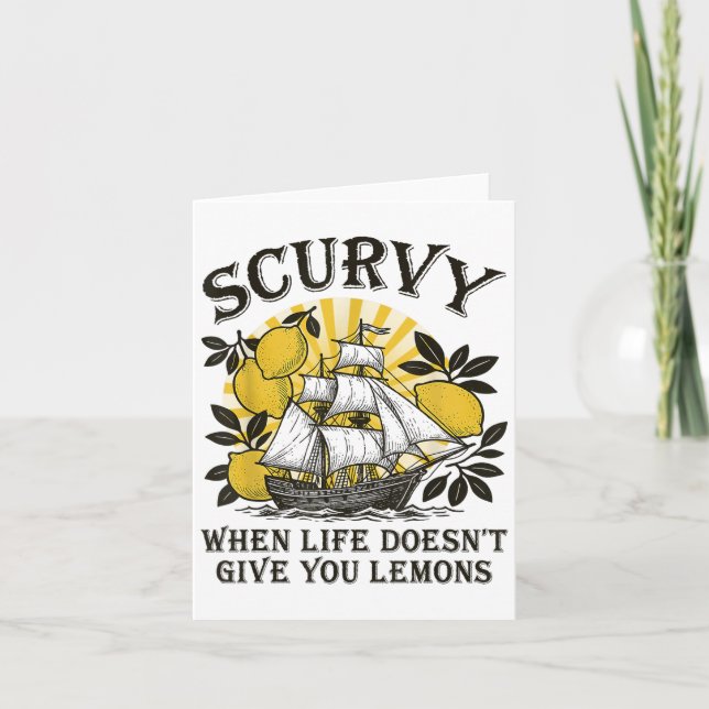 Carte Scurvy Quand La Vie Ne Te Donne Pas De Citrons Fru (Devant)