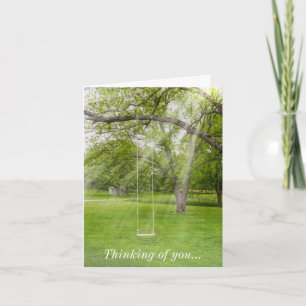 Carte Se Balancer Dans La Lumière Du Soleil Penser À Vou