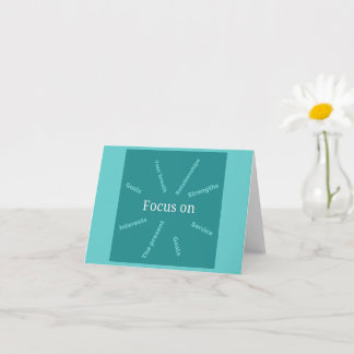 Carte Se concentrer sur