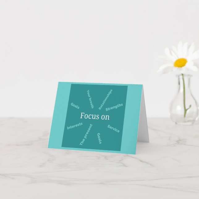 Carte Se concentrer sur (Petite plante)