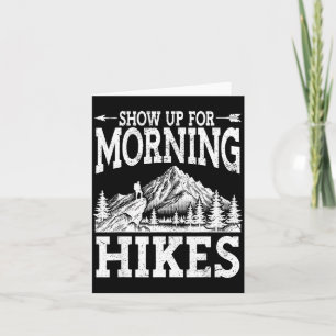 Carte Se présenter pour des randonnées matinales randonn