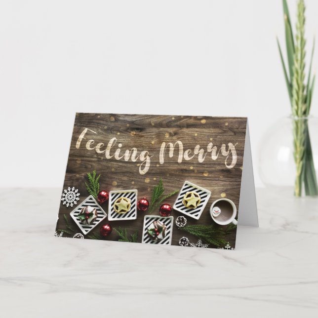 Carte se sentante de Joyeux Noël (Devant)