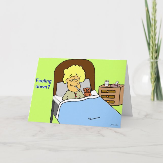 Carte Se sentir en bas de la salutation (Devant)