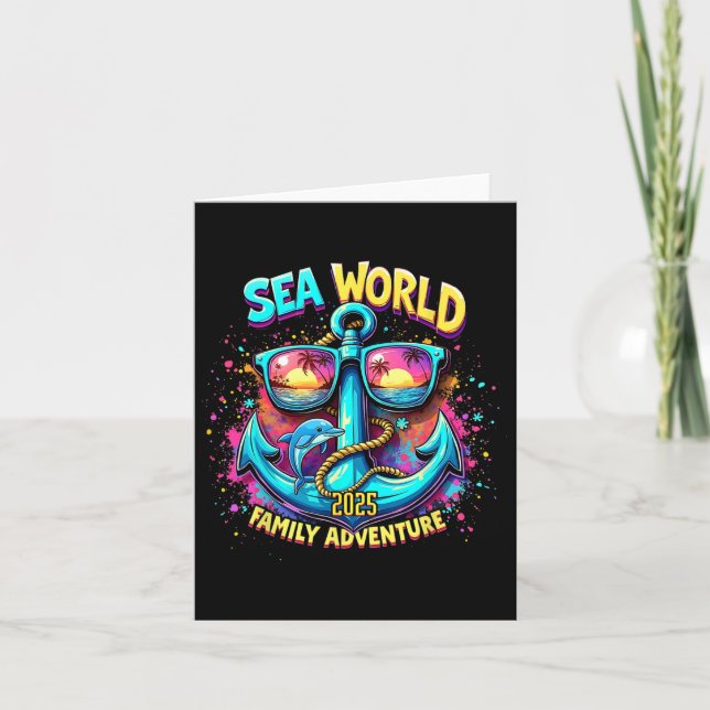 Carte Sea World 2025 Ocean Explorer Souvenirs de vacance (Devant)