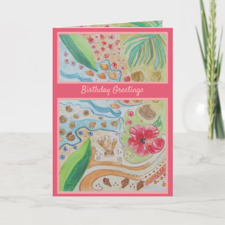 Carte Seashell Anniversaire Salutations Ami spécial