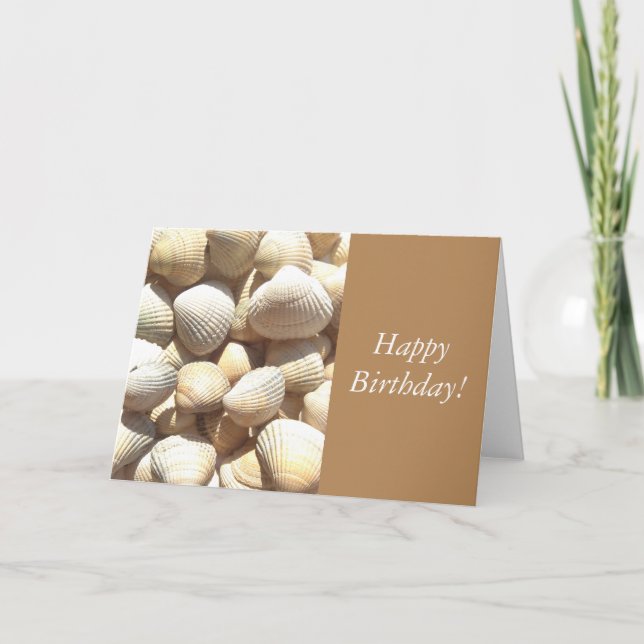 Carte Seashells été, heureux anniversaire Félicitations (Devant)