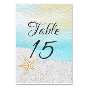 Carte Seaside Beach White Sand Table
