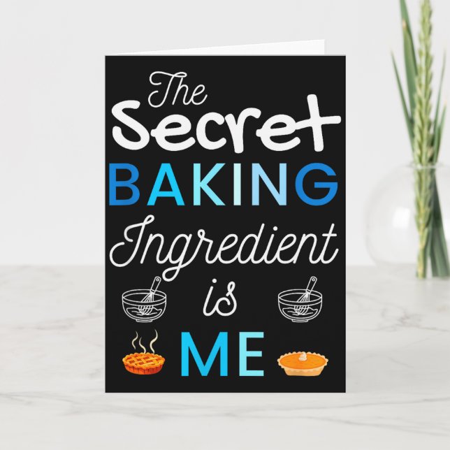 Carte Secret Ingredient Is Me Funny Retro Cooking Baking (Devant)
