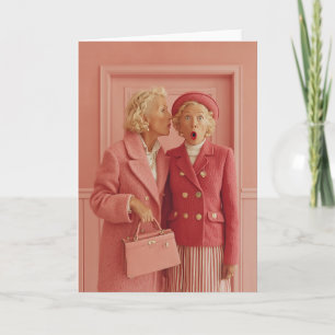 Carte Secrets roses et style surpris