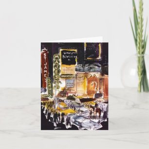 Carte Secteur New York City NYC Broadway de théâtre de