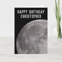 Section du thème d'astronomie de la Lune avec nom