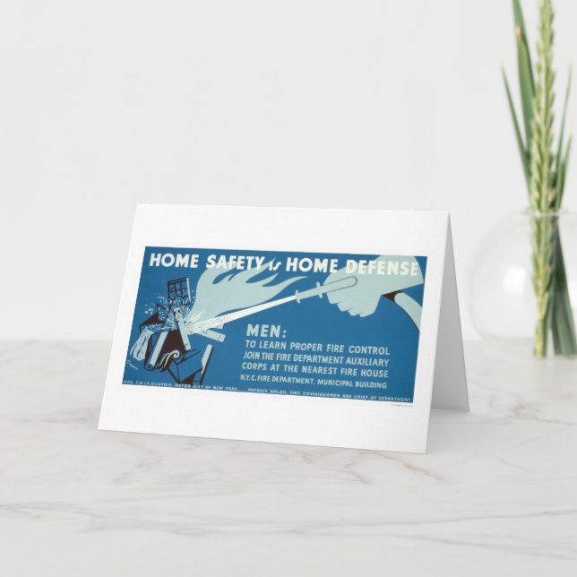 Carte Sécurité NYC de lutte contre le feu WPA 1942 (Devant)