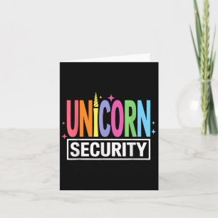 Carte Sécurité Unicorne Halloween Papa Maman Costume Frè