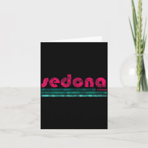 Carte Sedona arizona rétro vintage patiné randonnée