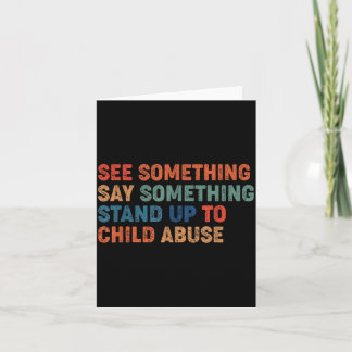 Carte See Something Say Something Stand Up to Child