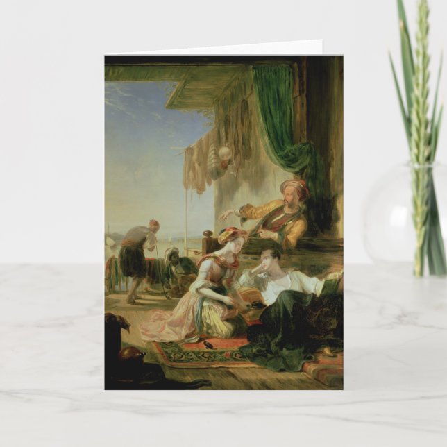 Carte Seigneur Byron reposant dans la maison (Devant)