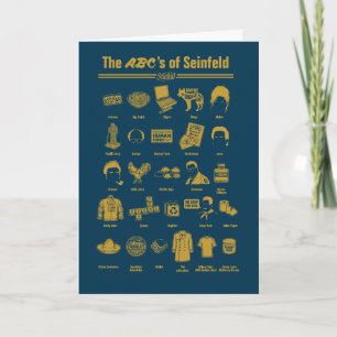 Carte Seinfeld ABC de Seinfeld Infographie
