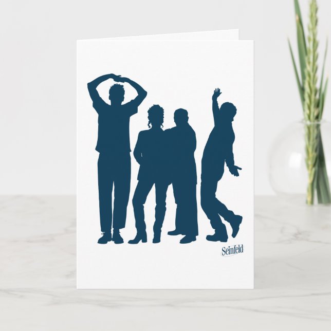 Carte Seinfeld | Graphique de silhouette de groupe (Devant)