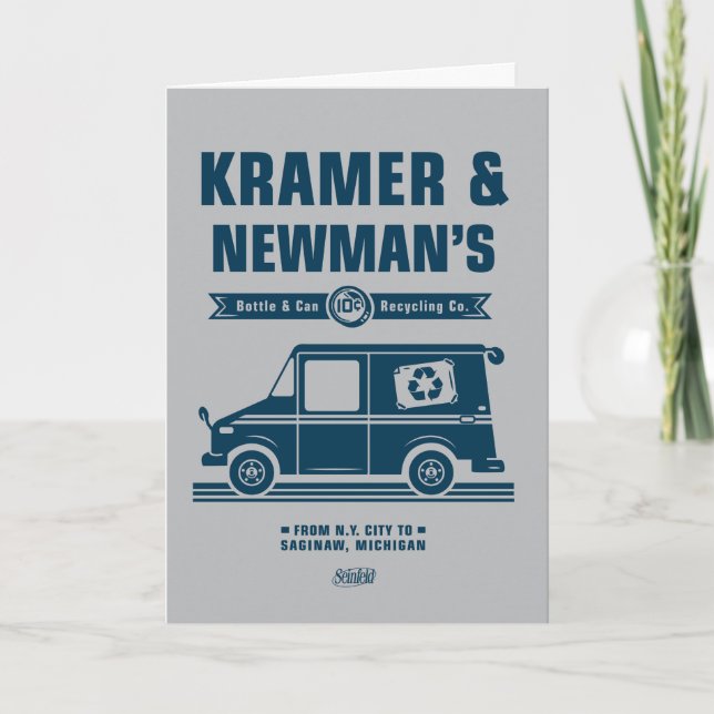 Carte Seinfeld | Kramer & Newman's Recycling Co. (Devant)