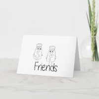 Sel amusant et poivre Shakers Best Friends Besties