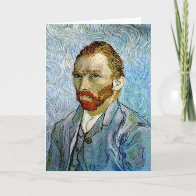 Carte Self Portrait c.1899, Vincent Van Gogh (Devant)