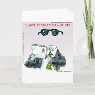 Carte Selfie invisible drôle