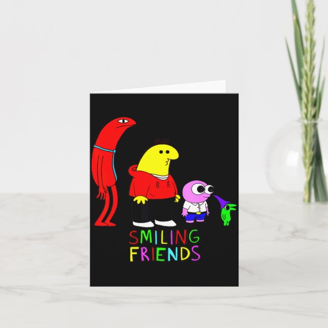 Carte Selling Smiling Friends All Smiling Illustration  (Devant)