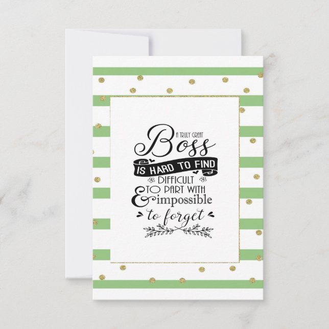 Carte Semaine d'appréciation du patron (Devant)