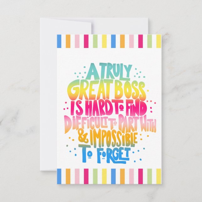 Carte Semaine d'appréciation du patron (Devant)