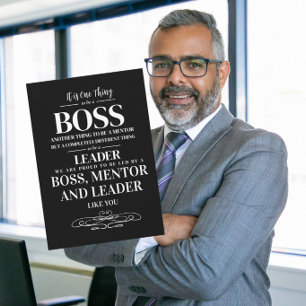 Carte Semaine de remerciement au patron mentor leader me