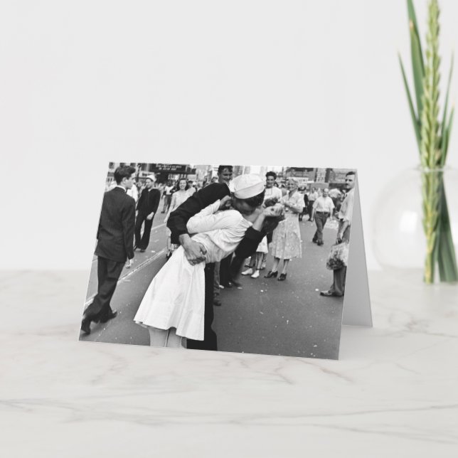 Carte S'embrasser lors de la guerre mondiale de la Journ (Devant)