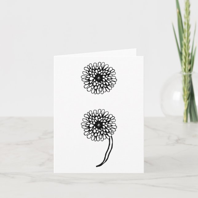 Carte Semicolon Dandelion Prévention du suicide Sensibil (Devant)