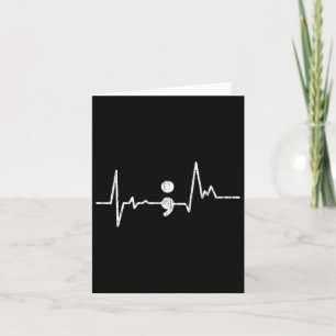 Carte Semicolon de pulsation de prévention du suicide G