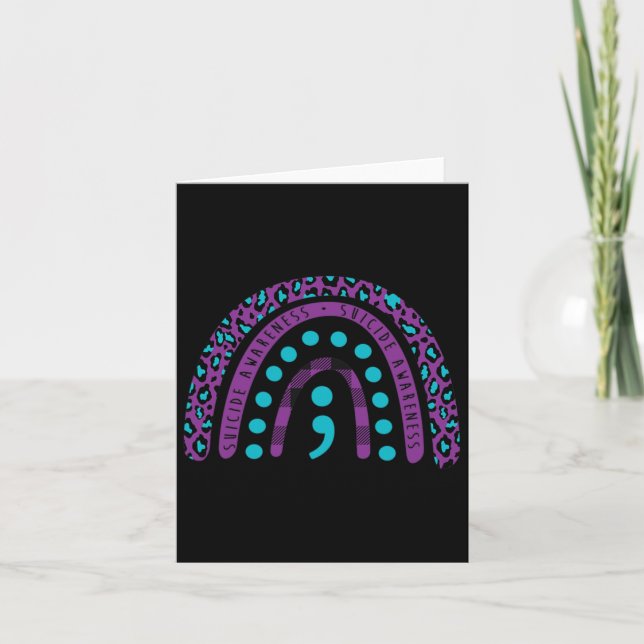 Carte Semicolon de sensibilisation au suicide - Préventi (Devant)