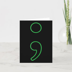 Carte Semicolon Mois de sensibilisation à la santé menta
