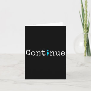 Carte Semicolon Santé mentale & Prévention du suicid