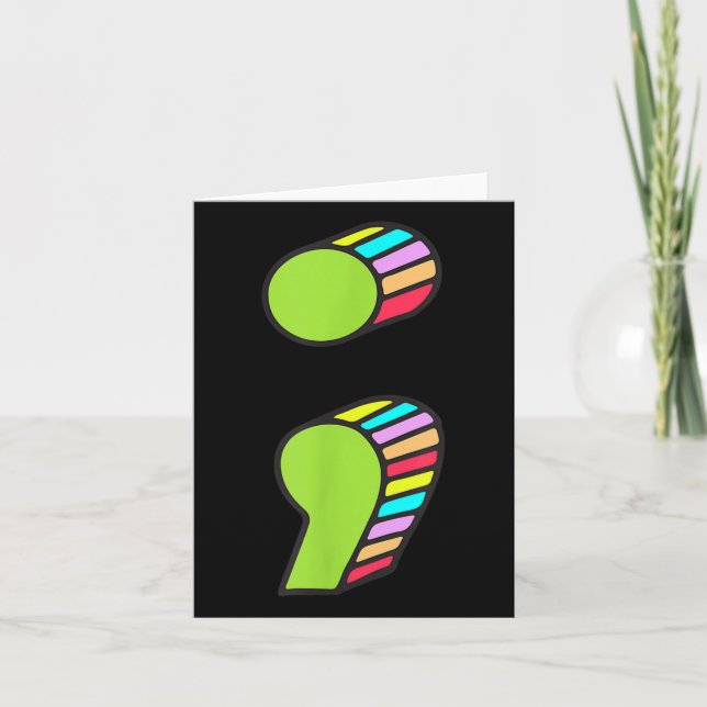 Carte Semicolon T, Prévention Du Suicide, Ça Ne Va Pas (Devant)