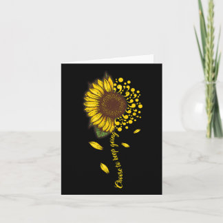 Carte Semicolon Tournesol Choisir De Continuer À Se Suic