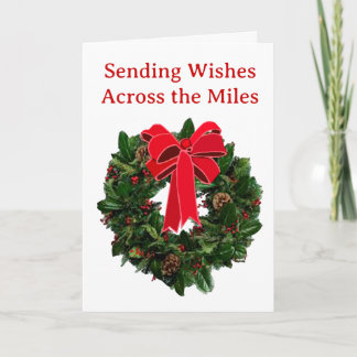 Carte Sending Wishes Across the Miles Greeting Card
