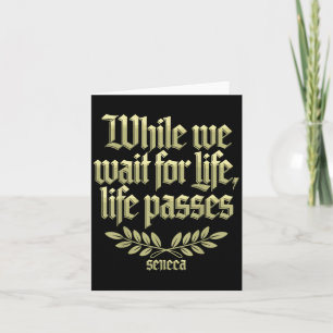 Carte Seneca Citation Philosophie stoïque Memento Mori L