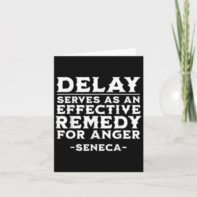 Carte Seneca Citation stoïque Motivation Mindfulité Stoi (Devant)