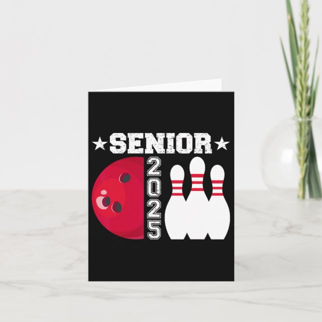 Carte Senior 2025 Bowling Player Cl Of 2025 Graduation S (Devant)