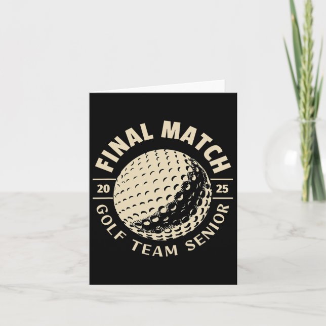 Carte Senior 2025 Golf The Final Match (Devant)